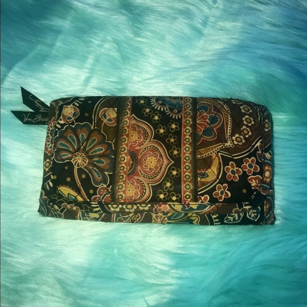 Vera Bradley Wallet Purse 3 Layer Compartments